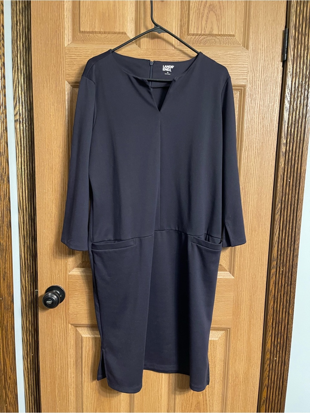 Navy Dress, Lands End, Size 12